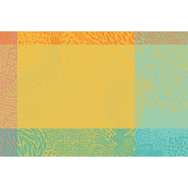 Placemats (2x Set) Mille Vagues Exotique 32x48 cm cotton - Garnier-Thiebaut