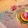 Coated placemats (2x Set) Mille Vagues Exotique 32x48 cm cotton - Garnier-Thiebaut