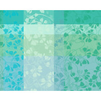 Placemats (2x Set) Mille Feuillages Turquoise 40x50 cm...
