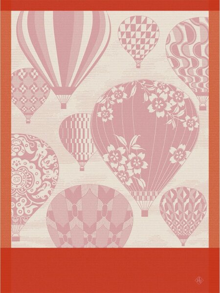 Tea towel Cappadoce Sunset 60x80 cm cotton - Le Jacquard Français