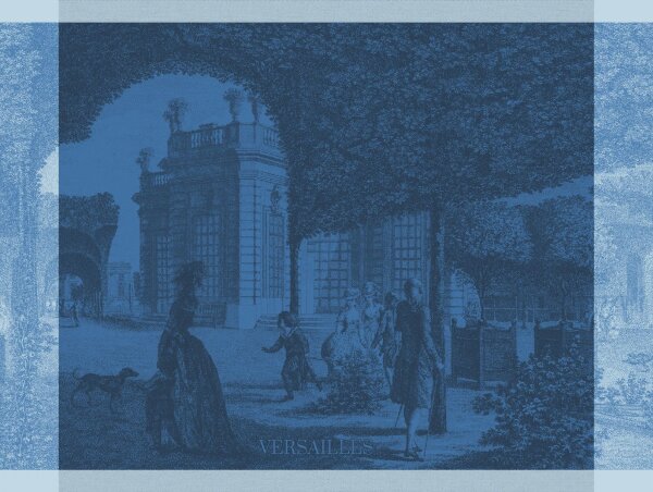 Tea towel Versailles Promenade 60x80 cm cotton - Le Jacquard Français