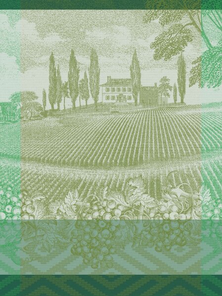 Tea towel Vignoble Vigne 60x80 cm cotton - Le Jacquard Français