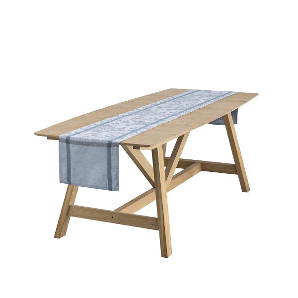 Table runner À LOrangerie Chardon 40x320 cm linen - Le Jacquard Français