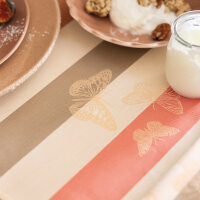 Table runner Bal Des Papillons Pêche 50x150 cm...