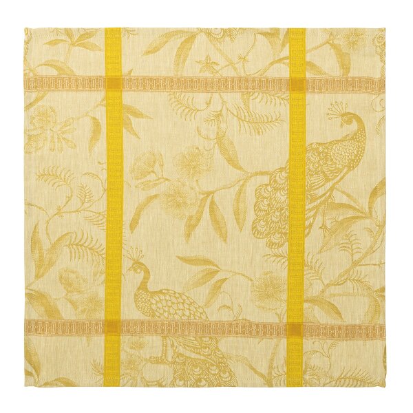 Napkins (4x Set) À LOrangerie Mimosa 55x55 cm linen - Le Jacquard Français