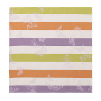 Napkins (4x Set) Bal Des Papillons Lilas 50x50 cm cotton...