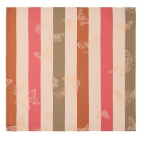 Napkins (4x Set) Bal Des Papillons Pêche 50x50 cm...