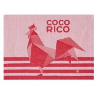 Placemats (2x Set) Coco-Rico Rouge 36x50 cm cotton - Le...