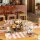 Coated placemats (2x Set) Bal Des Papillons Pêche 36x50 cm cotton - Le Jacquard Français