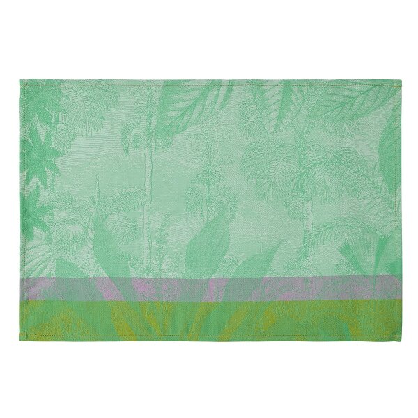 Coated placemats (2x Set) Sinharâja Jungle 36x50 cm cotton - Le Jacquard Français